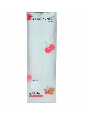The Crème Shop Quick Dry Microfiber Hair Towel Wrap - Cherry Print